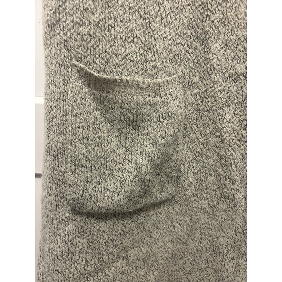 Monteau Lagenlook Beige Oatmeal Collared Long Line Sweater Vest Size Medium Warm - Picture 4 of 5